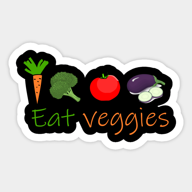 Eat veggies Sticker by cypryanus